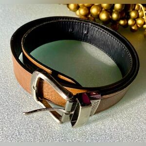 Dickies Men’s brown leather Belt  double- sided